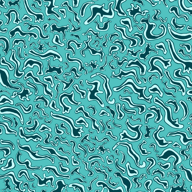 Bird poop pattern Blue by Jonas Welin