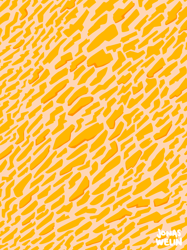 Yellow striped pattern
