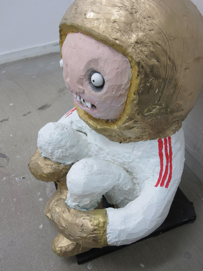 Spaceman sculpture by Jonas Welin