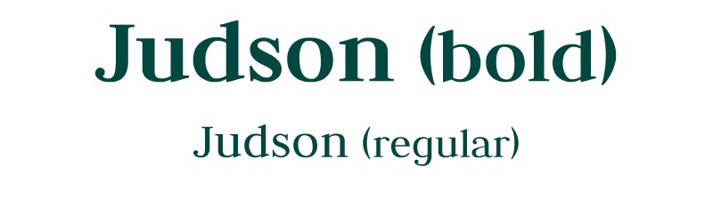 Judson font